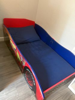Disney Cars Lightning McQueen Toddler Bed + Mattress – $100 OBO