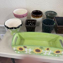 decorative garden pots