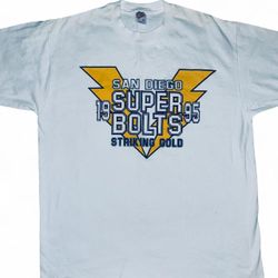 Vintage San Diego Bolts - 🔥BEST OFFER🔥 SUPER NICE VTG SAN DIEGO STRIKING GOLD 1995 T Shirt #sportswear #chargers #NFL #ESPN #1995      essentials ho