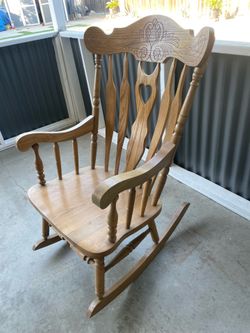 Oak rocking chair