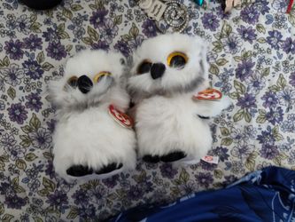 Ty Owls- White & Grey