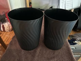 2 garbage cans