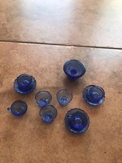 Glass doll dishes from the 1900