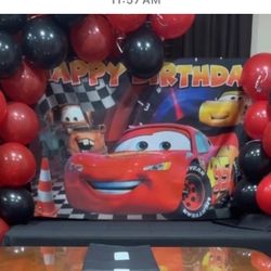 Lightning McQueen Backdrop