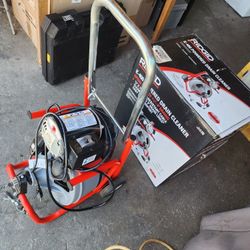  RIDGID
K-400 Drain Cleaning Snake Auger 120-Volt Drum Machine with C-32IW 3/8 in. x 75 ft. Cable + 4-Piece Tool Set & Gl Solo Se Provo 