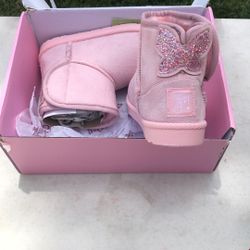 Girls Boots Pink Size 2 