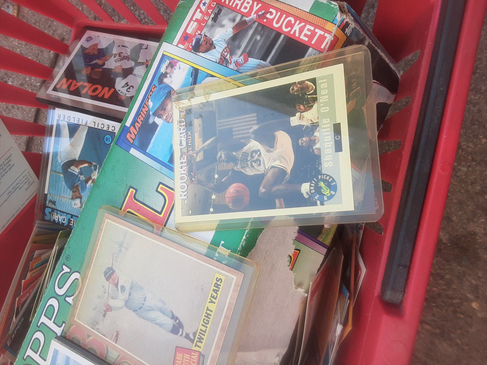 Thousands of collectible baseball cards and I believe some basketball make me an offer on all
