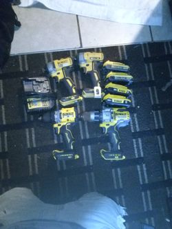DeWalt Drills And Batteries Plus Charger