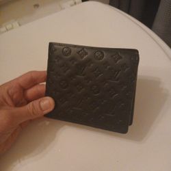 Louis Vuitton Black Leather Wallet
