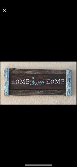 Handcrafted sign