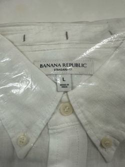 White linen shirt by Banana Republic