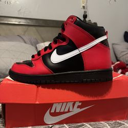Nike Dunk high (black/white-university Red)