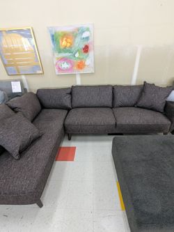 Cavett Charcoal Sectional Sofa*