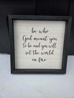 Wood table sign