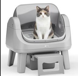 Open-Top Self-Cleaning Cat Litter Box