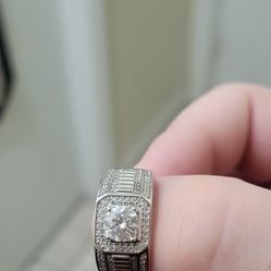 Moissanite Ring S925 Sterling Silver 