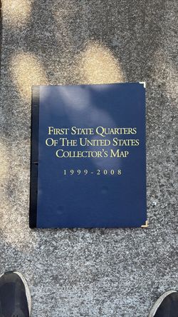 First state Quarters of USA collection map