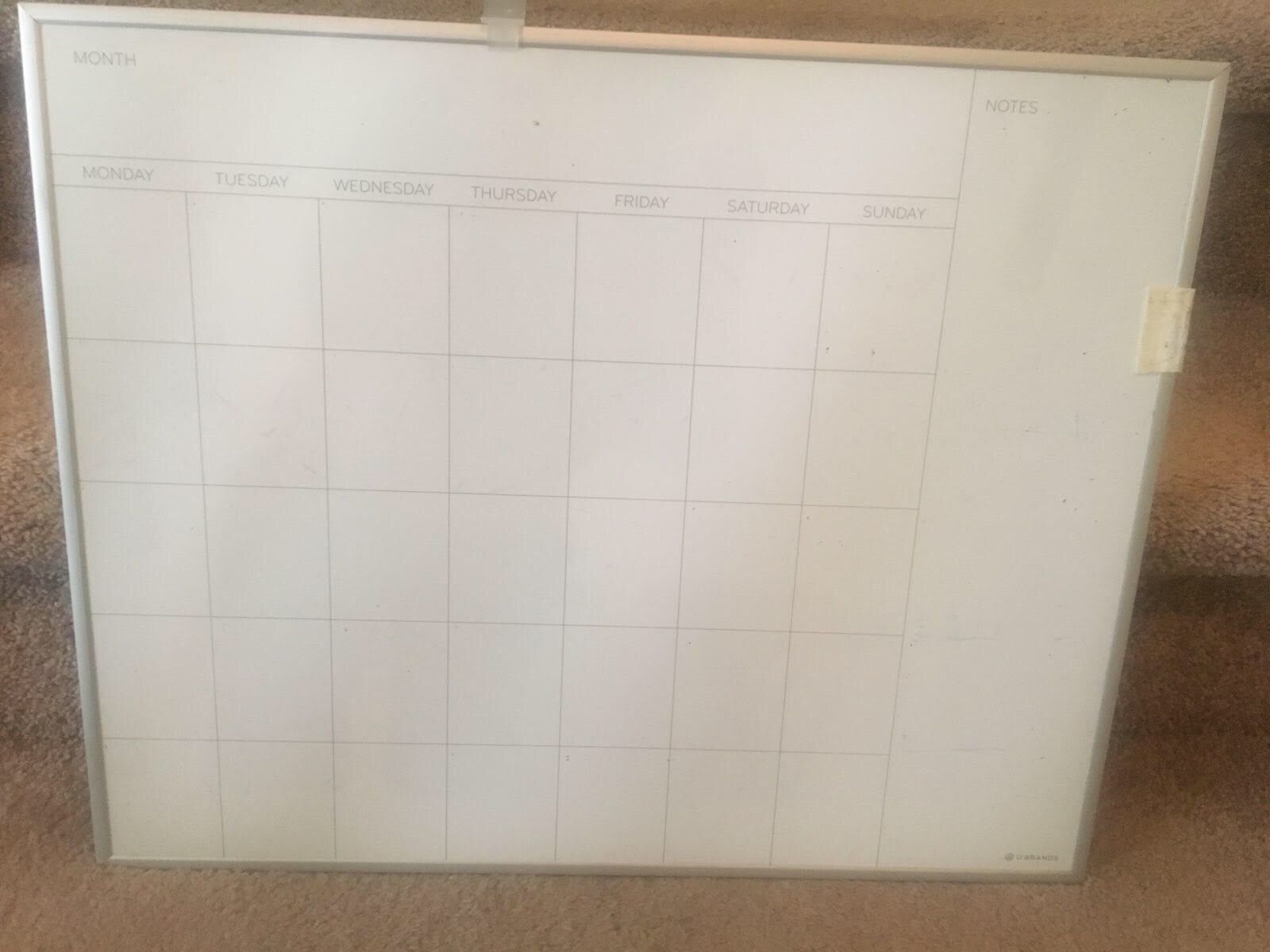 Calendar whiteboard