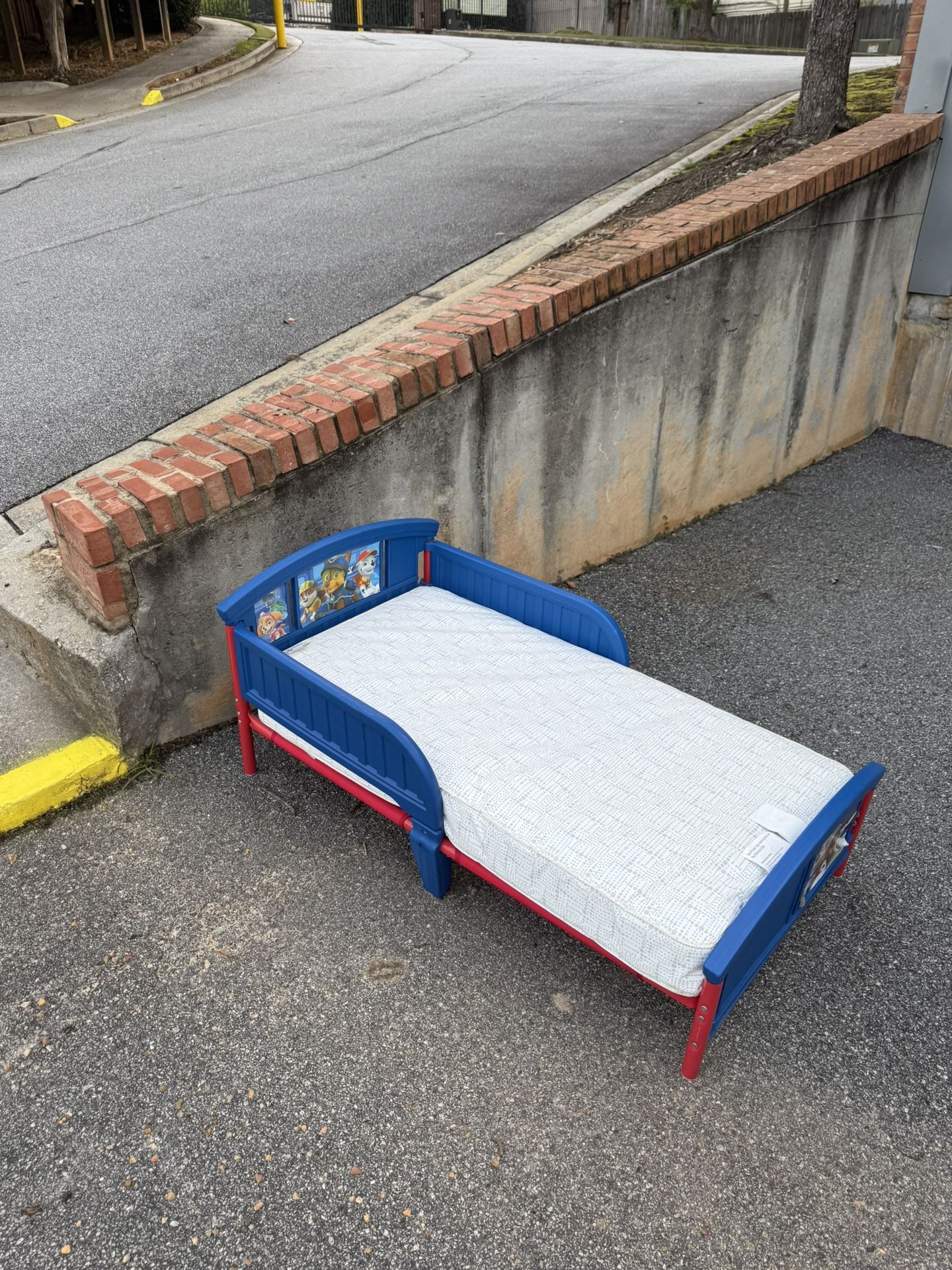 Toddler Paw Patrol Bed With Mattress
