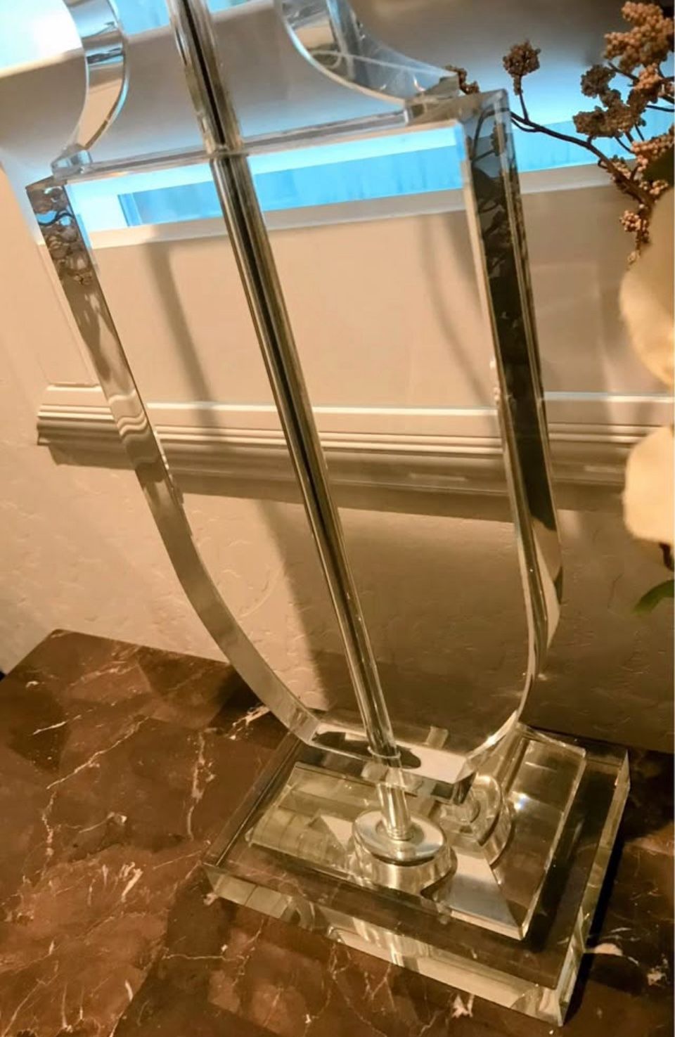 Crystal Urn Lamps (2)