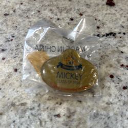 Disneyland 50th Anniversary Cast Exclusive Mickey Name Badge Pin