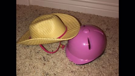 American Girl Doll - Riding Helmet and Cowgirl Hat