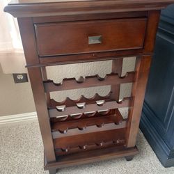 16 Bottle Wine Rack With Drawer