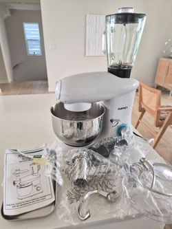 3 in 1 Kitchen stand mixer 6qt with blender and meat grinder