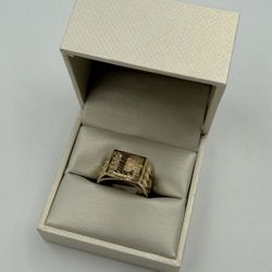 10KT YELLOW GOLD L INITAL RING 4.0GR SIZE 7 