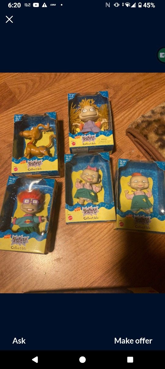 Vintage 1998 Rugrats Toys NEW IN BOX!!!