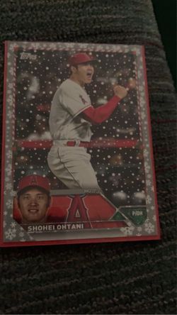 2022 Shohei Ohtani Metallic Holiday Rare Gray Border Card Mint 
