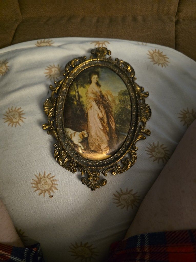 Antique Metal Ornate Frame