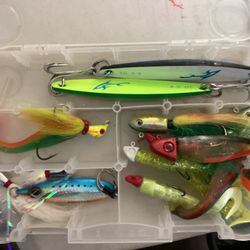 UGLY STIK Real Tree Green Camo Tackle Bag w/ 2 Clear Lure Boxes FILLED WITH FISHING GEAR