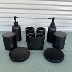 9pc Bathroom Decor - Model home decor