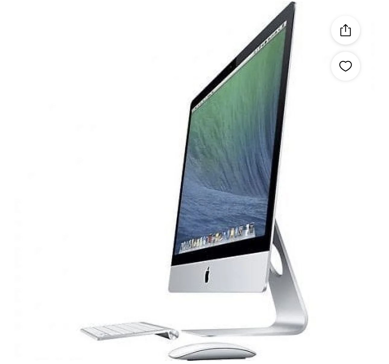 Apple ME086LL/A 21.5" Intel Core i5-4570R X4 2.7GHz 8GB 1TB, Silver