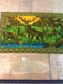 Deer poster on cloth