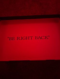 Off-white “Be Right Back”