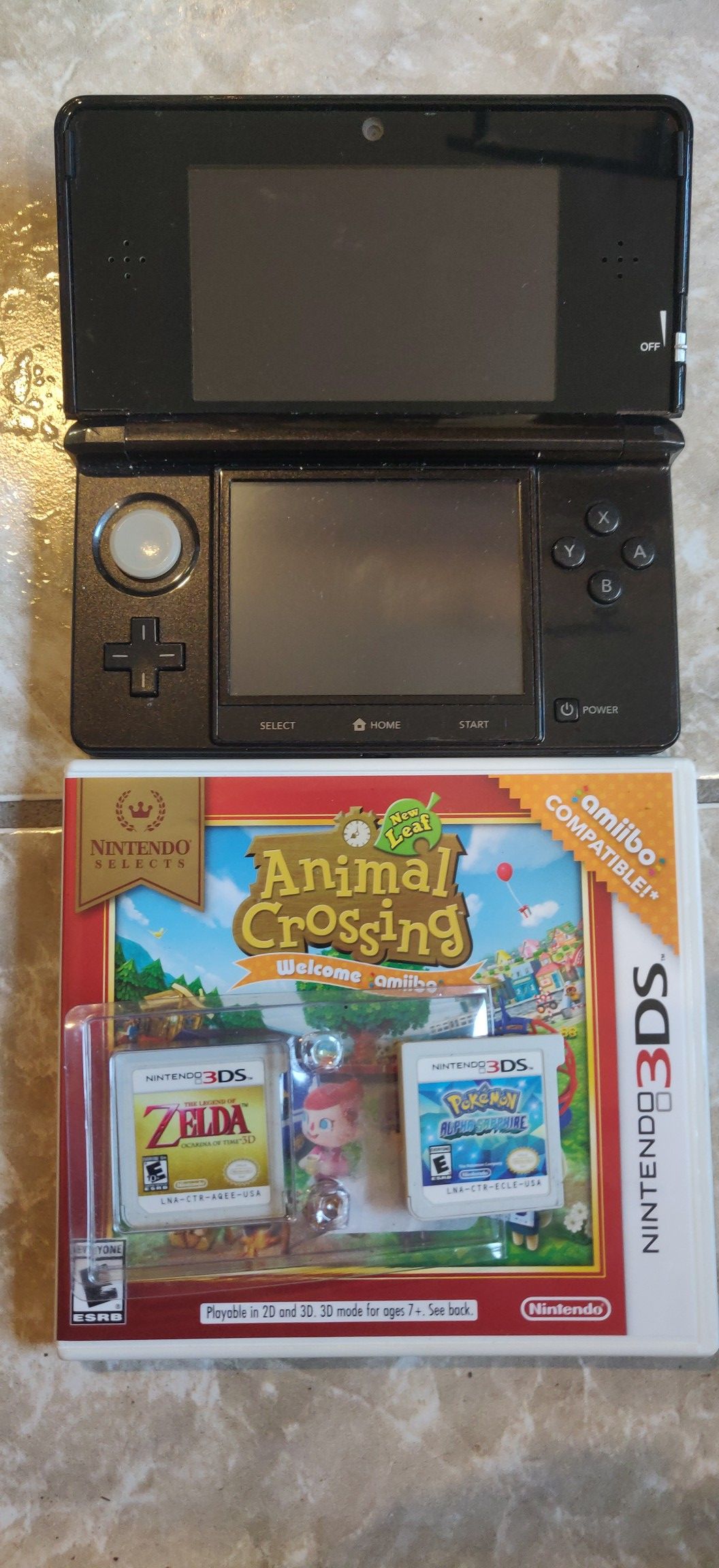 Nintendo 3DS + 3 games