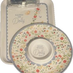 Dolly Parton Serving Trays And Salt & Pepper Shakers