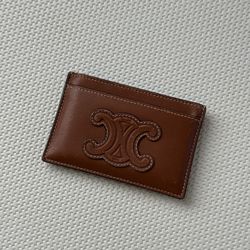 CELINE Triomphe Card Holder - Lambskin 