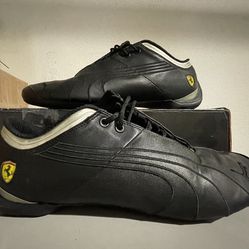 Puma Scuderia Ferrari Men’s Racing Shoes/Size 11.5/Black/Leather
