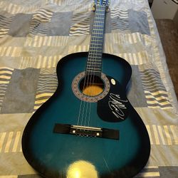 Hank Williams Jr Autographed Guitar 