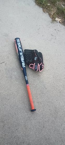 Rawlings Tee ball Bat And Glove