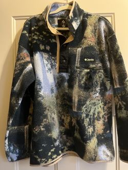 Columbia Men's Printed Half Snap Printed Fleece Pullover