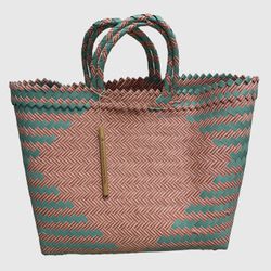 Recycled Plastic Woven Beach / Tote Bag Large Assorted Color