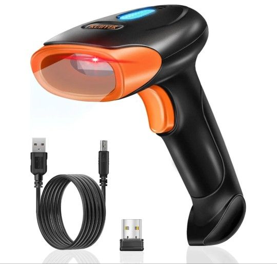 Kuiiyer Bluetooth Barcode Scanner KU061 Wireless 2D QR 1D Handheld Scanner