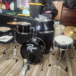 Rogue 5 Pc. Drum Set,  Color Black 
