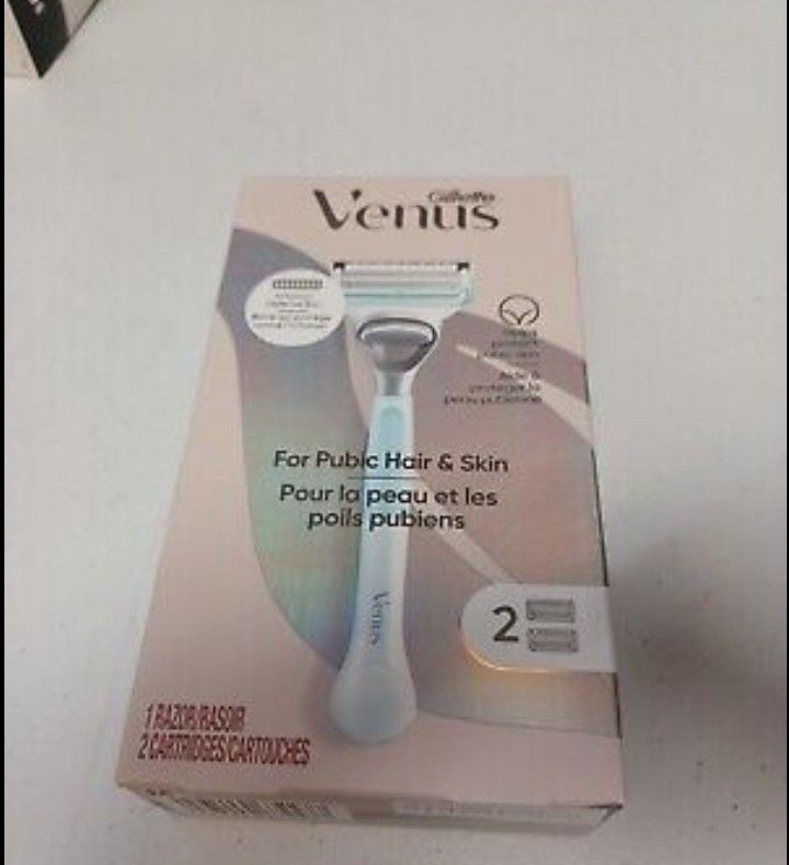 Gillette Venus  pubic hair and skin razor/ 6pk Refill Cartridges 