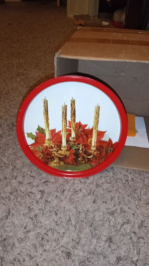Christmas Serving Tray Metal
