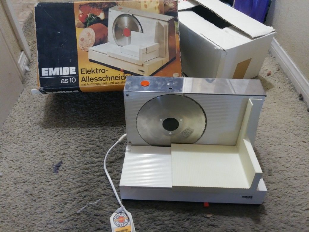 Emide as-10 meat and food slicer vintage